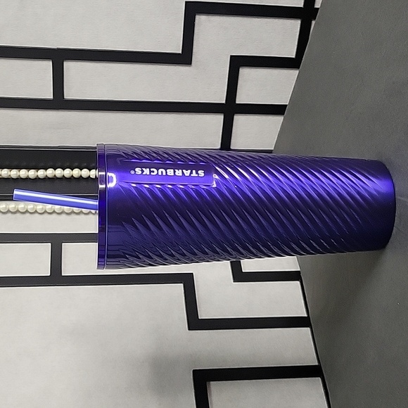 🆕️Starbucks Cold Cup Spring Release Steel (Blue Swirl) Insulated Tumbler 24 oz - Picture 6 of 13